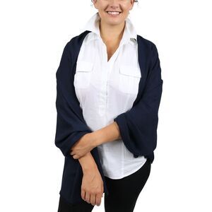 Moschino MOPSM0001/33 Navy Blue Solid Scarf